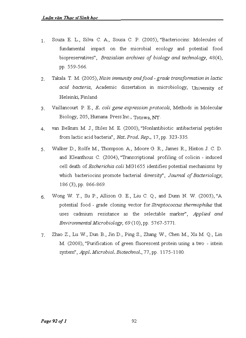 image for page Tổng hợp và biểu hiện gen mã hóa cho enterocin AS-48 của vi khuẩn Enterococcus faecium trong tế bào Escherichia coli ER2566