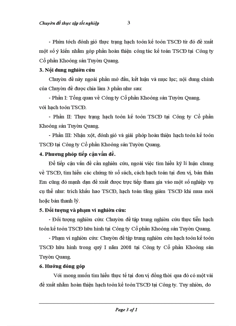 image for page Hoàn thiện hạch toán kế toán tài sản cố định tại Công ty Cổ phần Khoáng sản Tuyên Quang