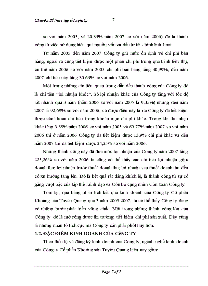 image for page Hoàn thiện hạch toán kế toán tài sản cố định tại Công ty Cổ phần Khoáng sản Tuyên Quang