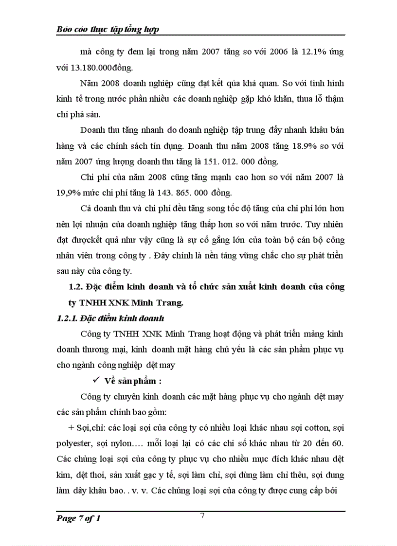 image for page Đặc điểm tổ chức hạch toán kế toán tại công ty TNHH XNK Minh Trang.