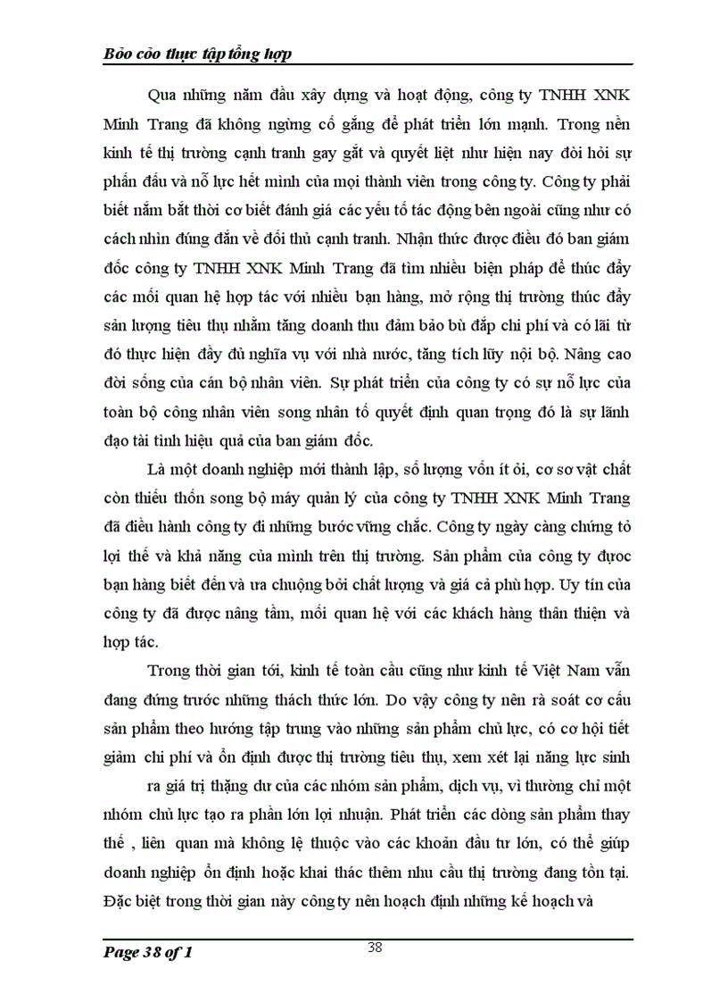 image for page Đặc điểm tổ chức hạch toán kế toán tại công ty TNHH XNK Minh Trang.