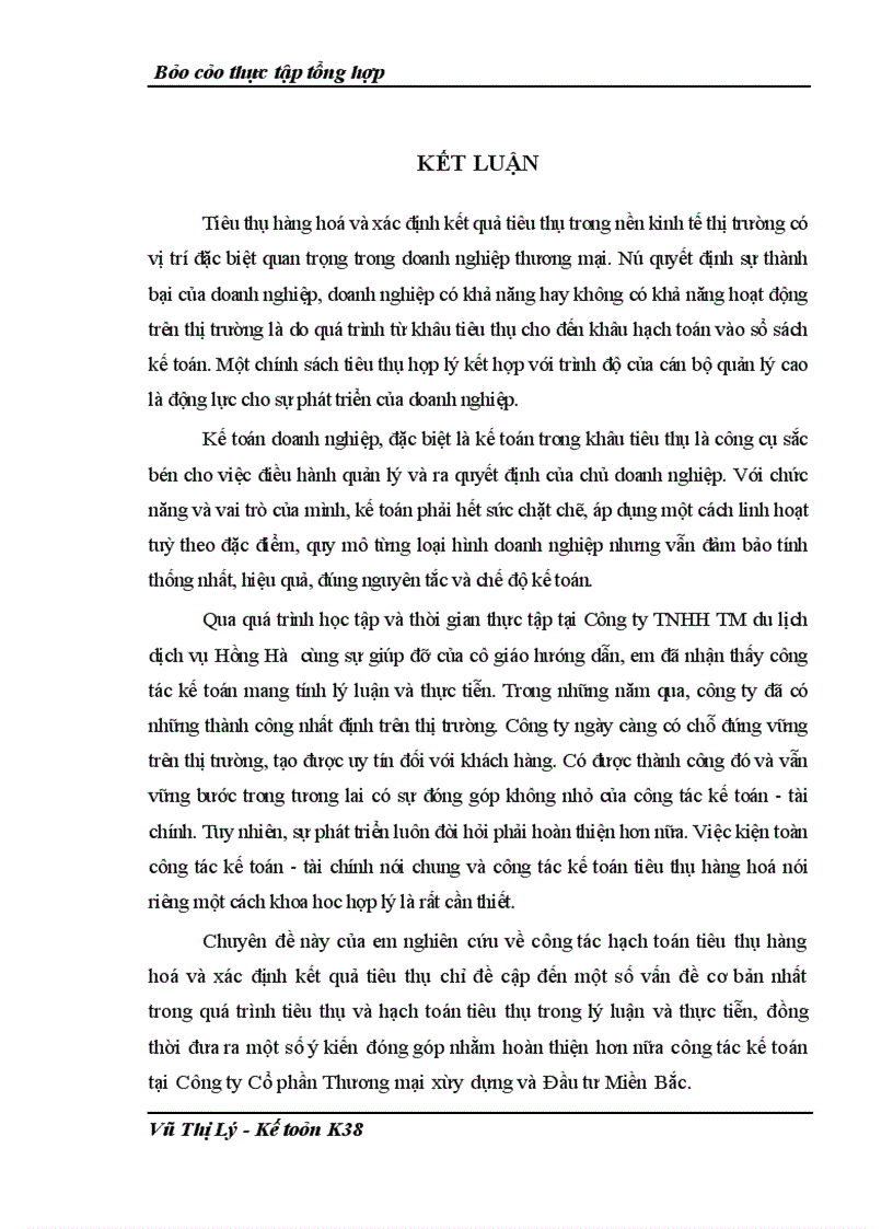 image for page Tìm hiểu kế toán tiêu thụ và xác định kết quả kinh doanh tại Công ty TNHH TM du lịch dịch vụ Hồng Hà