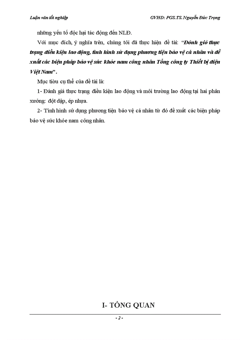 image for page Đánh giá thực trạng điều kiện lao động, tình hình sử dụng phương tiện bảo vệ cá nhân và đề xuất các biện pháp bảo vệ sức khỏe nam công nhân Tổng công ty Thiết bị điện Việt Nam