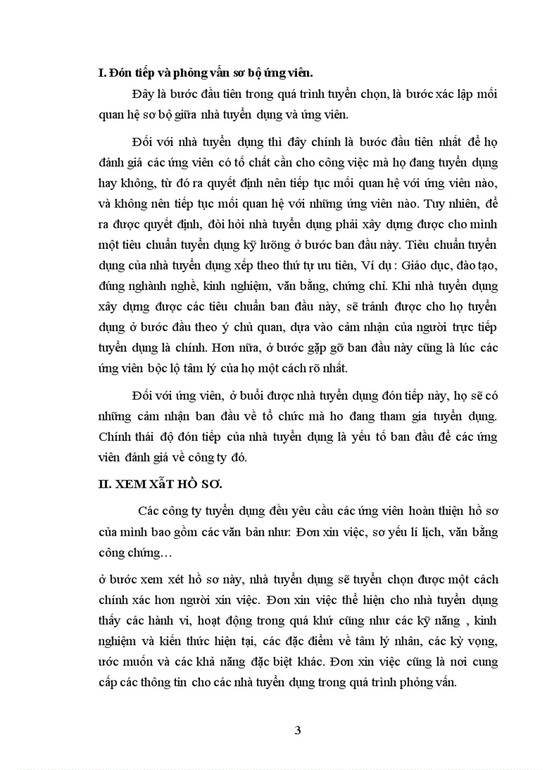 image for page Bình luận về quá trình tuyển dụng nhân sự tại một tổ chức