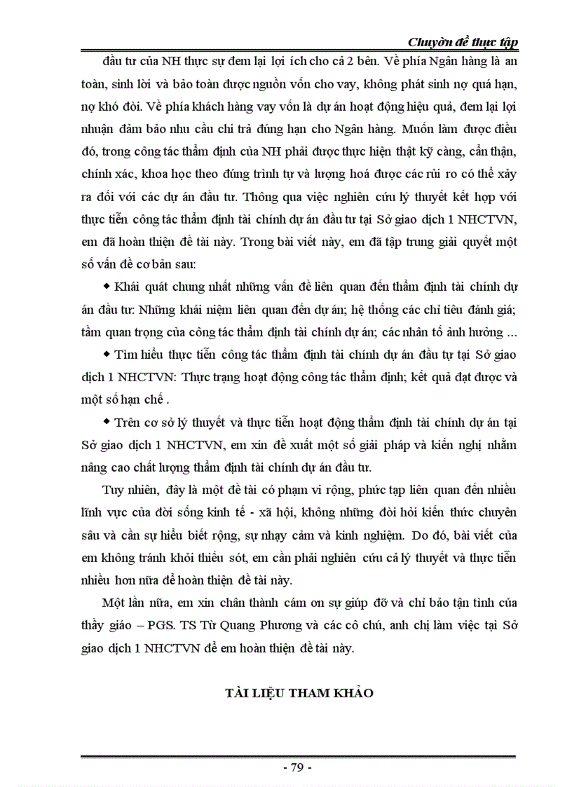 image for page Nâng cao chất lượng thẩm định tài chính dự án đầu tư tài Sở giao dịch 1 Ngân hàng Công thương Việt Nam