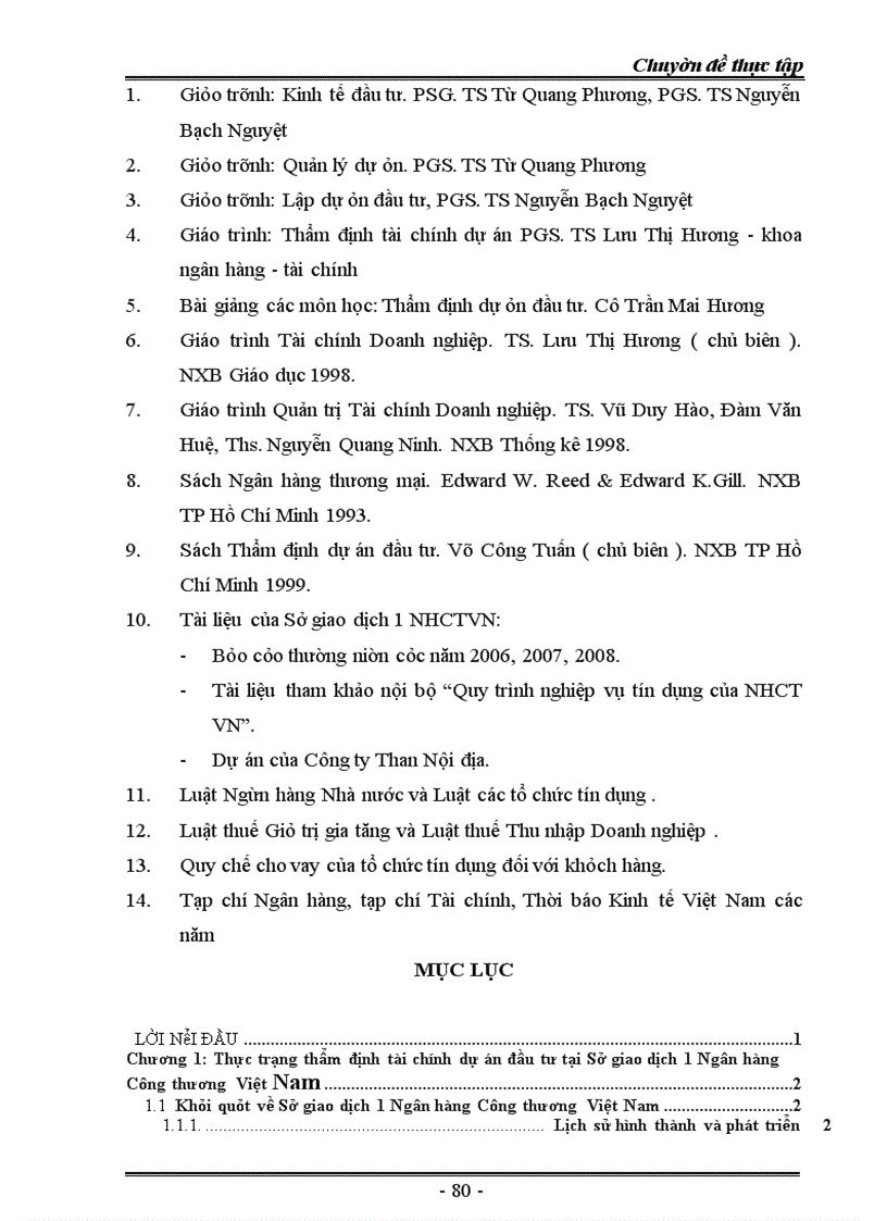 image for page Nâng cao chất lượng thẩm định tài chính dự án đầu tư tài Sở giao dịch 1 Ngân hàng Công thương Việt Nam