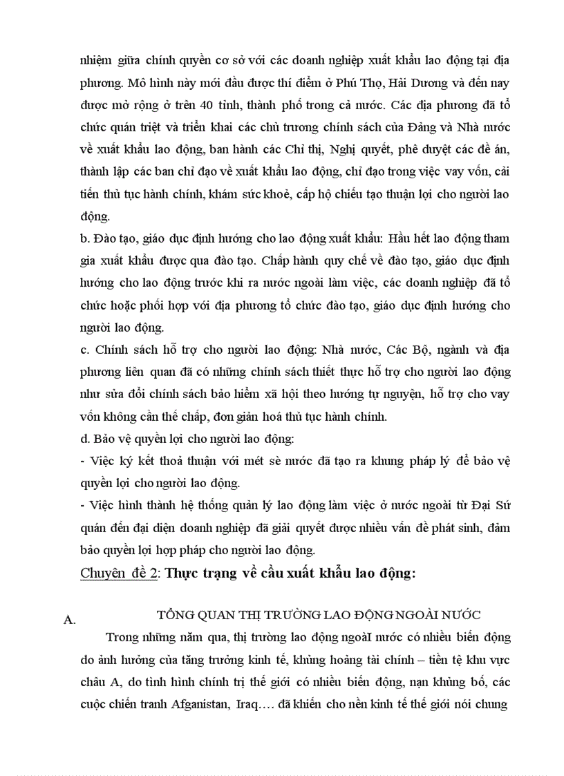 image for page Thực trạng và khả năng mở thị trường xuất khẩu lao động hiện nay