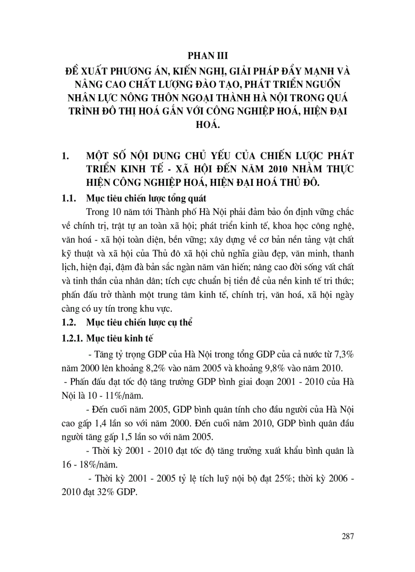image for page Đào tạo, phát triển nguồn nhân lực nông thôn ngoại thành Hà Nội, đáp ứng quá trình chuyển dịch cơ cấu kinh tế, cơ cấu lao động và hội nhập Quốc tế.