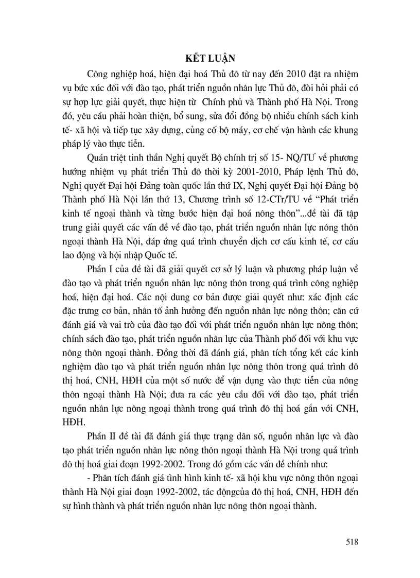 image for page Đào tạo, phát triển nguồn nhân lực nông thôn ngoại thành Hà Nội, đáp ứng quá trình chuyển dịch cơ cấu kinh tế, cơ cấu lao động và hội nhập Quốc tế.