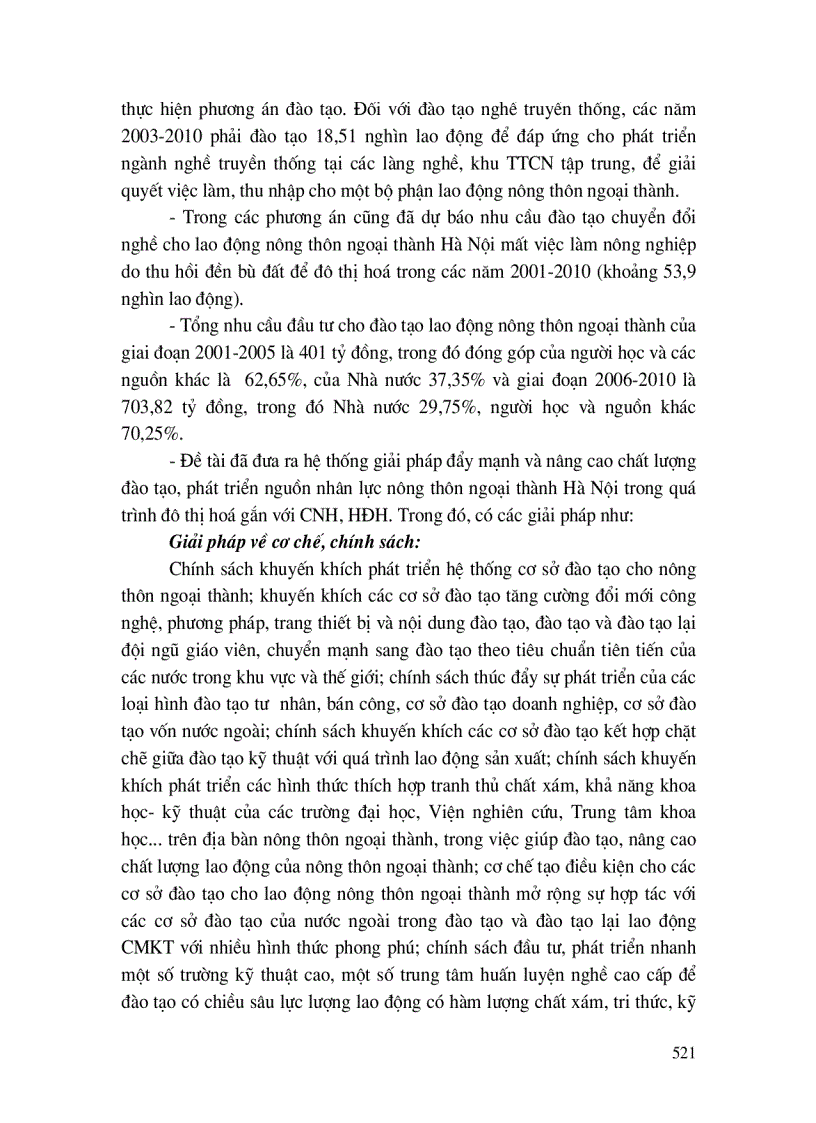 image for page Đào tạo, phát triển nguồn nhân lực nông thôn ngoại thành Hà Nội, đáp ứng quá trình chuyển dịch cơ cấu kinh tế, cơ cấu lao động và hội nhập Quốc tế.