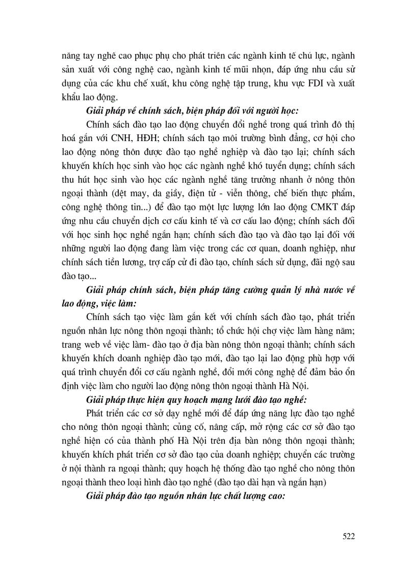 image for page Đào tạo, phát triển nguồn nhân lực nông thôn ngoại thành Hà Nội, đáp ứng quá trình chuyển dịch cơ cấu kinh tế, cơ cấu lao động và hội nhập Quốc tế.