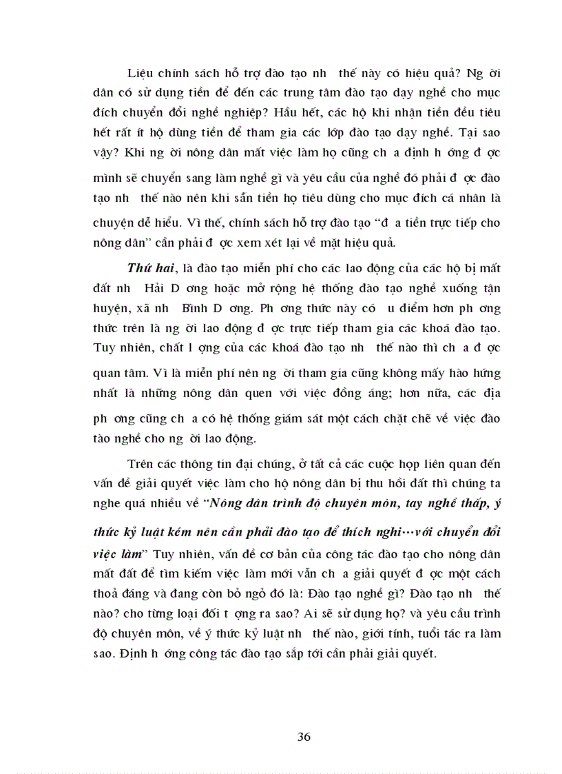 image for page Đánh giá hiện trạng việc làm của lao động ở khu vực chuyển đổi mục đích sử dụng đất nông nghiệp