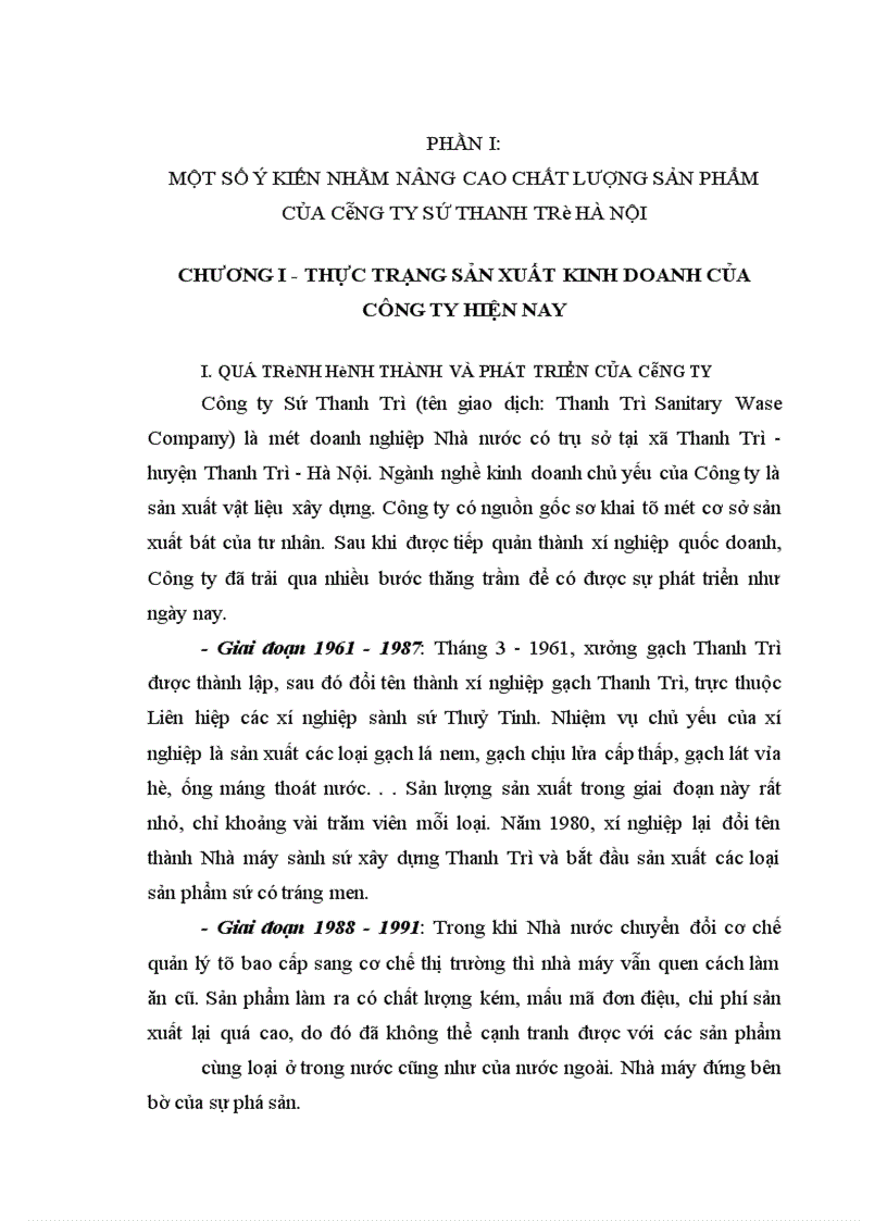 image for page Hoạt động kinh doanh của Công ty Sứ Thanh Trì Hà Nội.