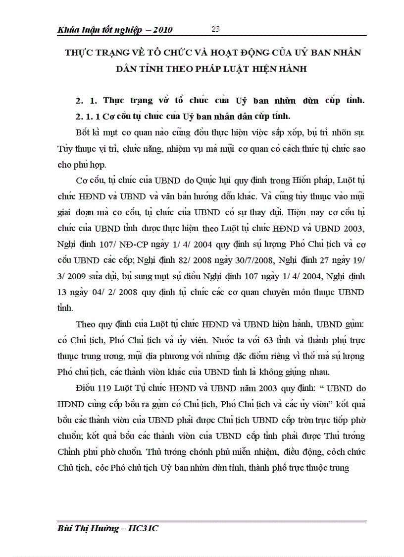 image for page Tổ chức và hoạt động của Uỷ ban nhân dân tỉnh theo pháp luật hiện hành