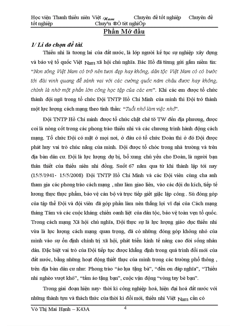 image for page Đoàn TNCS Hồ Chí Minh phường Mai Dịch quận Cầu Giấy với công tác thiếu niên nhi đồng trên địa bàn dân cư