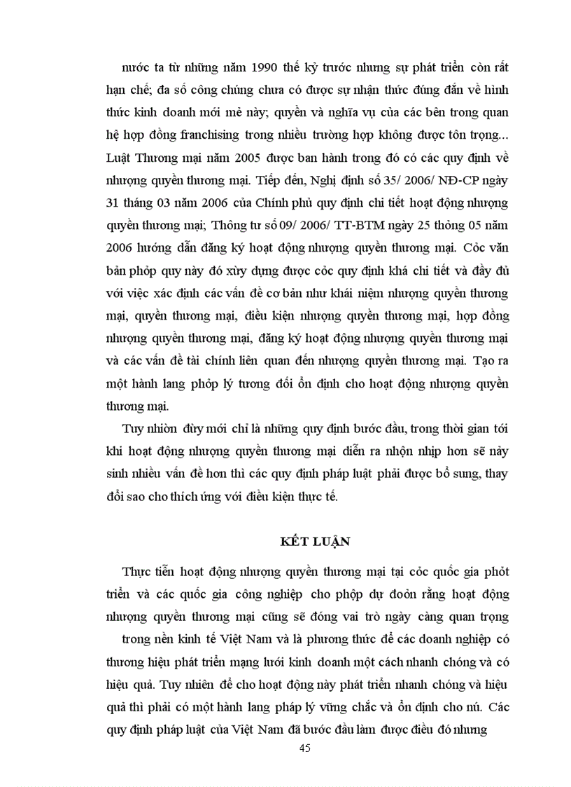 image for page Những quy định pháp luật về nhượng quyền thương mại.