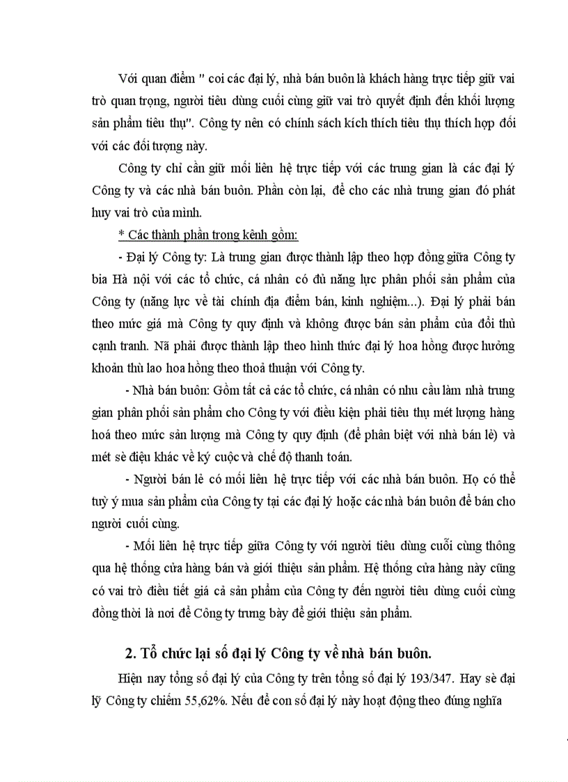 image for page Đề xuất một số ý kiến nhằm củng cố và mở rộng thị trường tiêu thụ sản phẩm của Công ty Bia Hà Nội