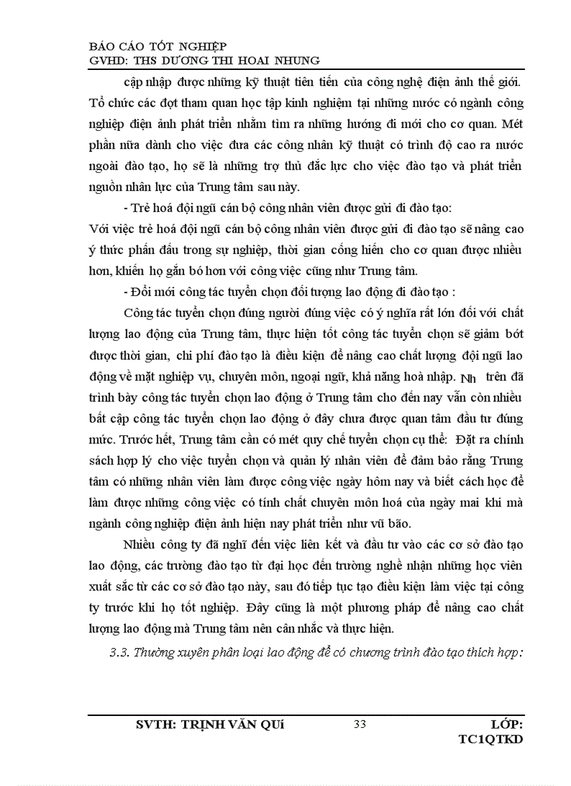 image for page Nâng cao hiệu quả công tác đào tạo và phát triển nguồn nhân lực tại Trung Tâm Kỹ Thuật Điện Ảnh