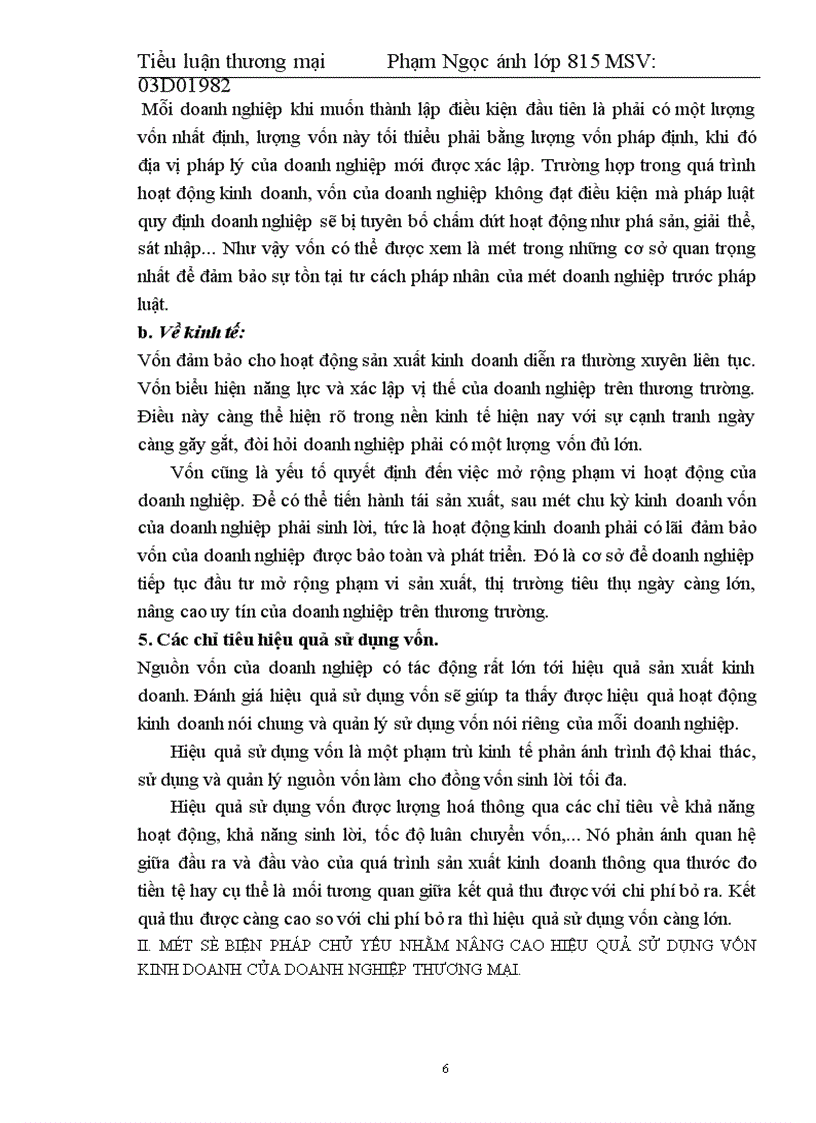 image for page Vai trò của vốn kinh doanh đối với doanh nghiệp trong cơ chế thị trường