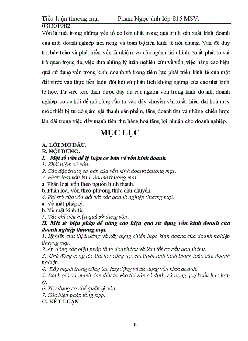 image for page Vai trò của vốn kinh doanh đối với doanh nghiệp trong cơ chế thị trường