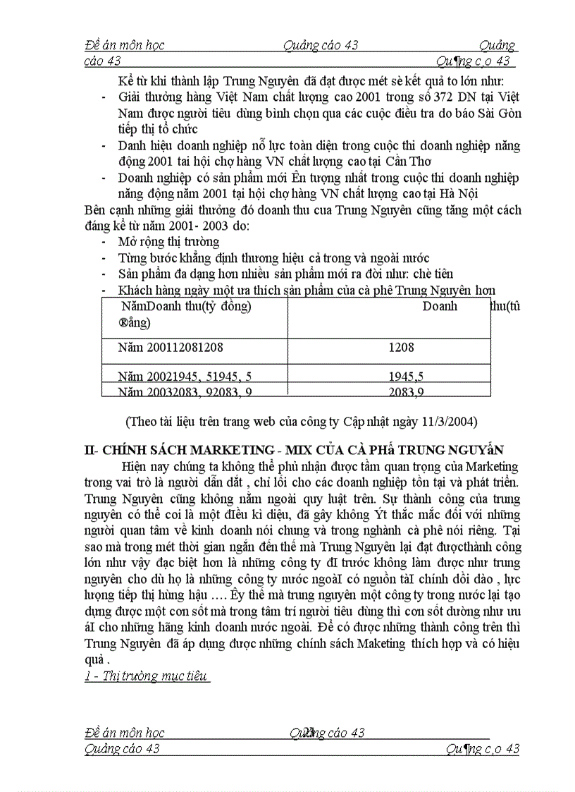 image for page Nghiên cứu việc sáng tạo từ ngữ trong quảng cáo trên truyền hình của hãng cà phê Trung Nguyên tại thị trường Miền Bắc