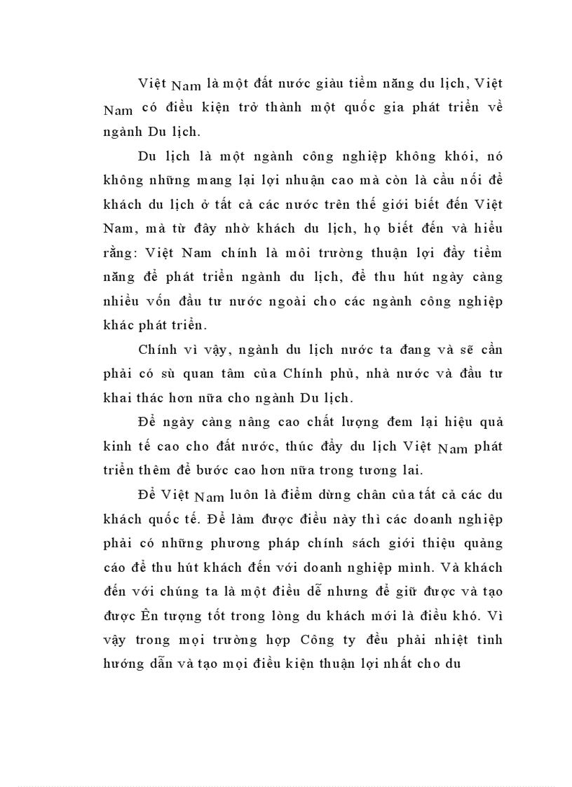 image for page Thực trạng về Công ty TNHH Lữ hành