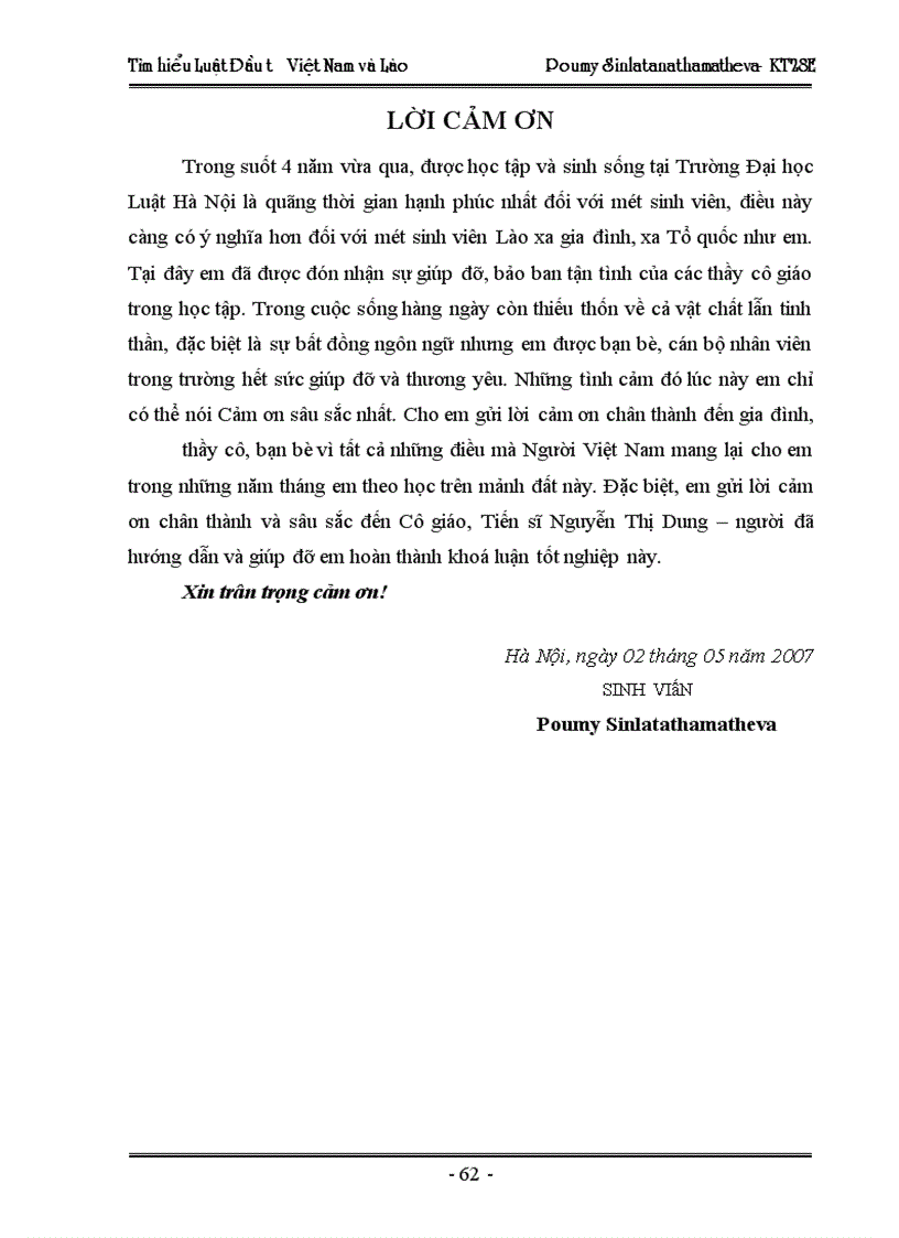 image for page Tìm hiểu pháp luật đầu tư của Việt Nam trong sự so sánh với pháp luật đầu tư của Lào