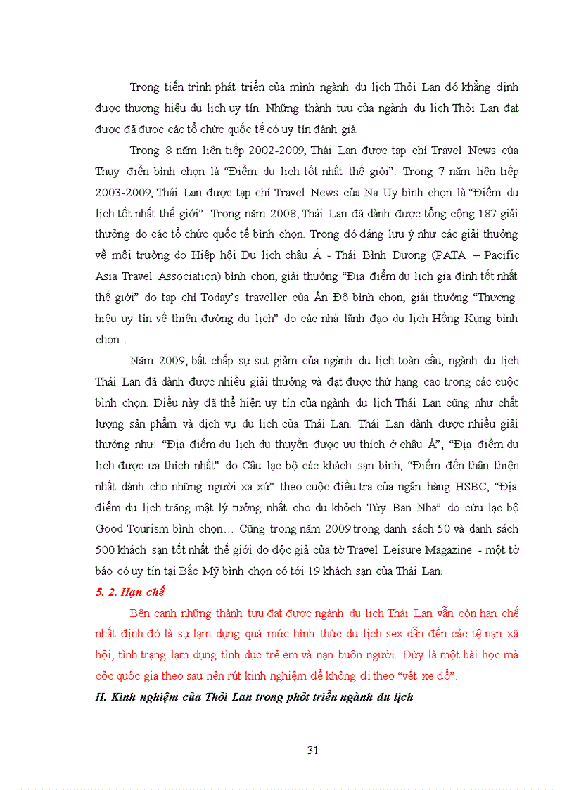 image for page Kinh nghiệm của Thái Lan trong phát triển ngành du lịch và bài học cho Việt Nam