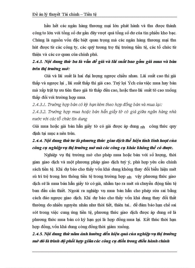 image for page Nghiệp vụ thị trường mở – trong điều hành chính sách tiền tệ