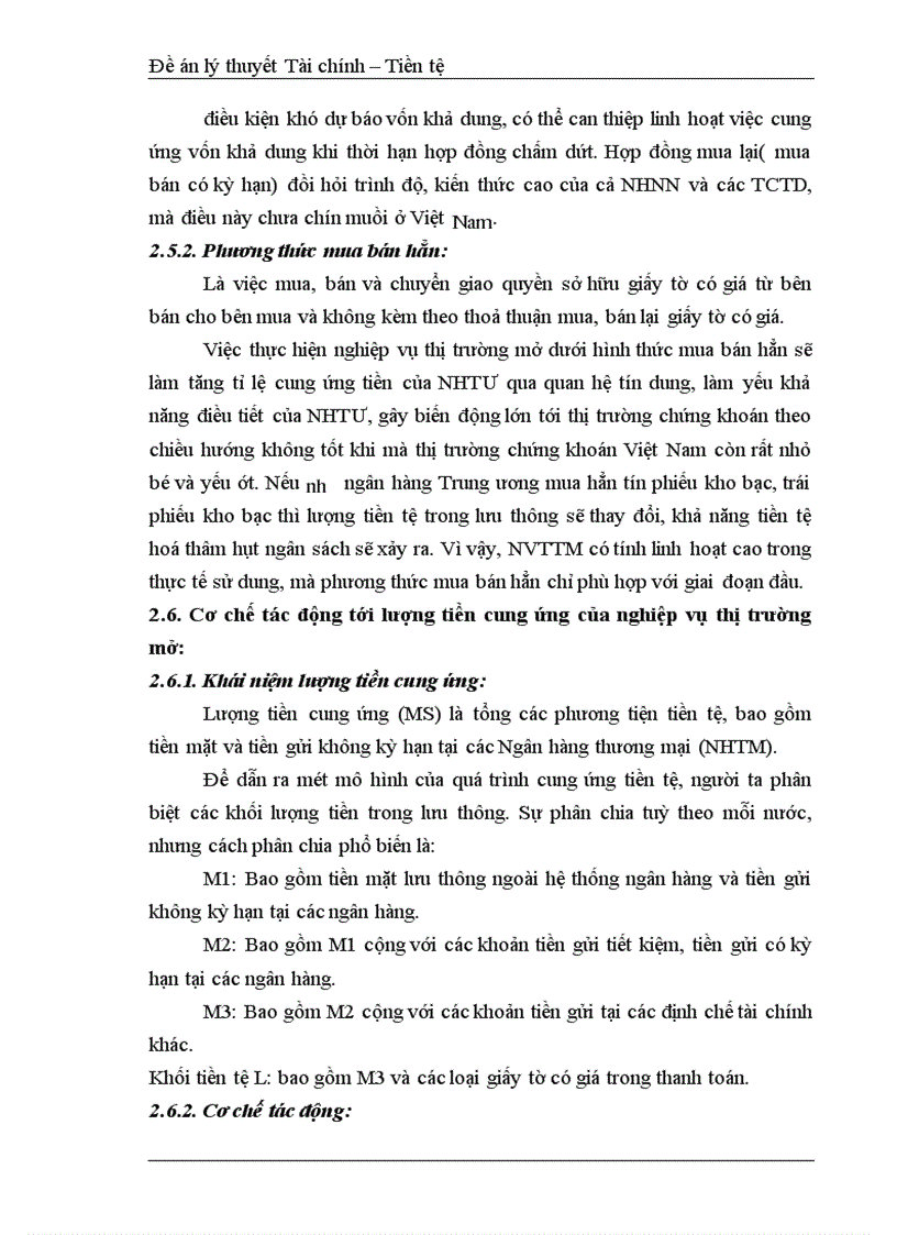 image for page Nghiệp vụ thị trường mở – trong điều hành chính sách tiền tệ