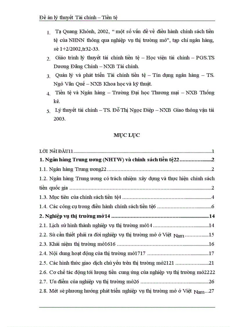 image for page Nghiệp vụ thị trường mở – trong điều hành chính sách tiền tệ