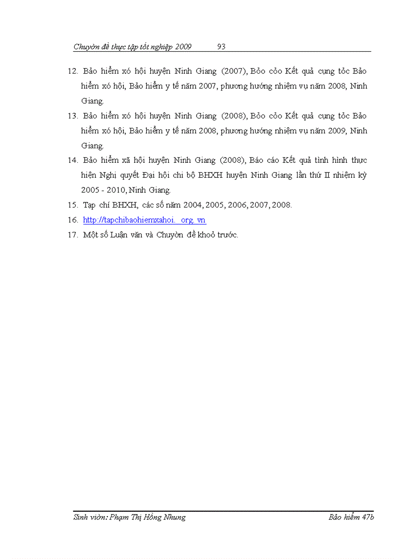 image for page Đánh giá tình hình quản lý thu - chi BHXH tại BHXH huyện Ninh Giang tỉnh Hải Dương giai đoạn 2003 - 2010