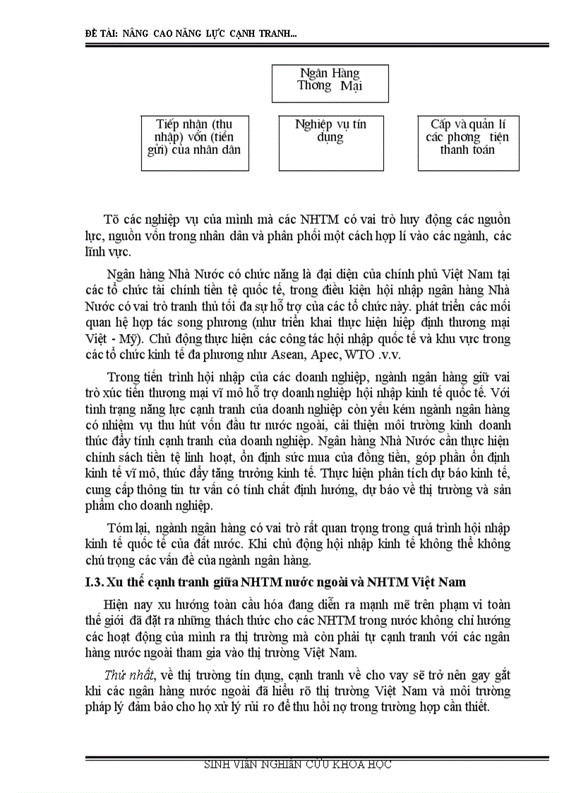 image for page Nâng cao năng lực cạnh tranh của ngân hàng thương mại trong quá trình hội nhập