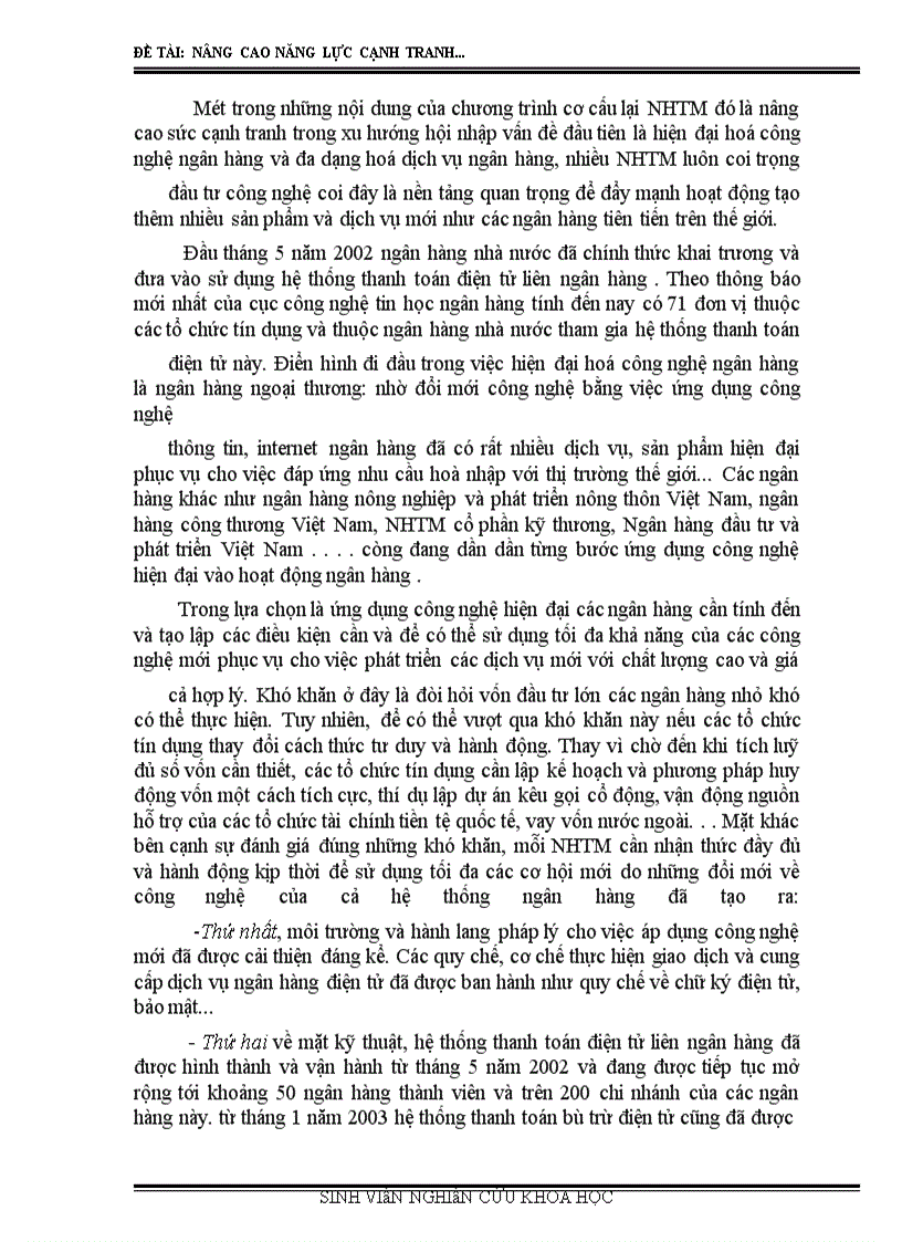 image for page Nâng cao năng lực cạnh tranh của ngân hàng thương mại trong quá trình hội nhập