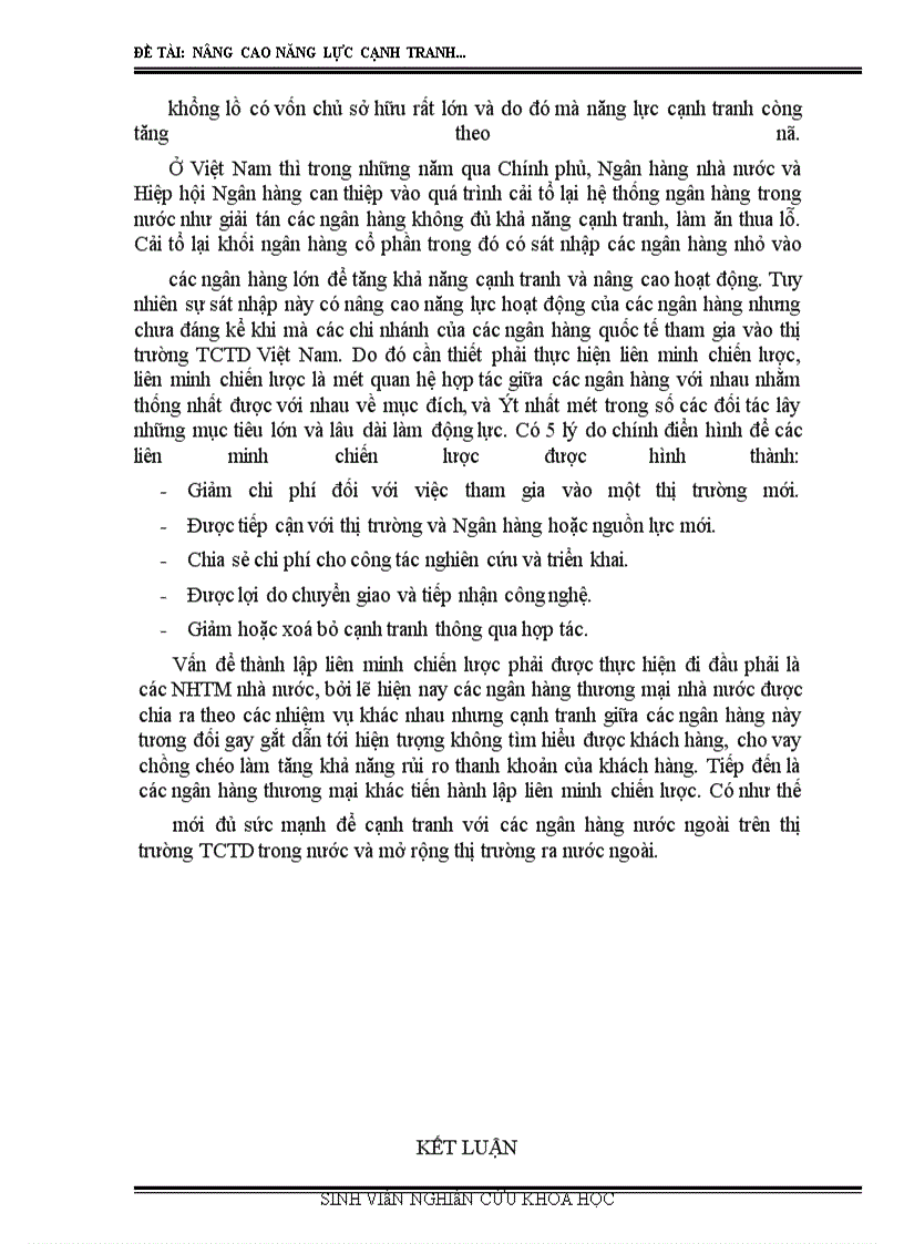 image for page Nâng cao năng lực cạnh tranh của ngân hàng thương mại trong quá trình hội nhập
