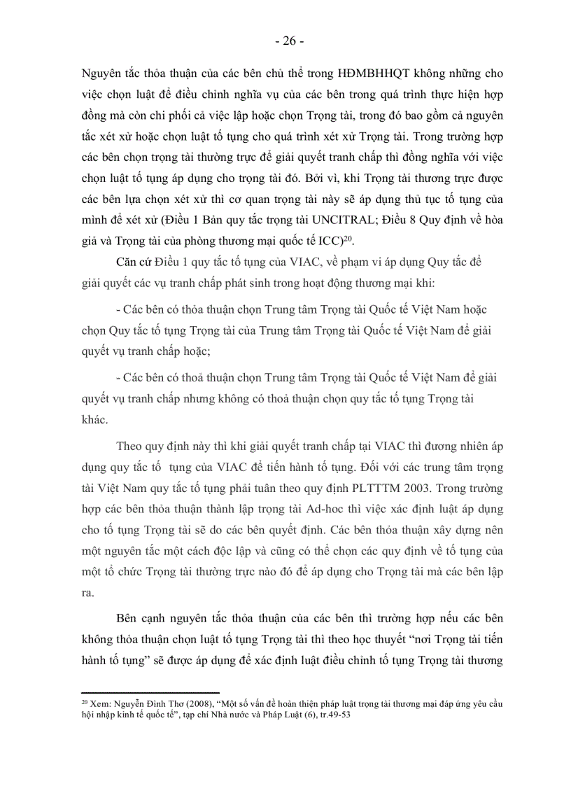 image for page Giải quyết tranh chấp về hợp đồng mua bỏn hàng hóa quốc tế bằng trọng tài ở Việt Nam