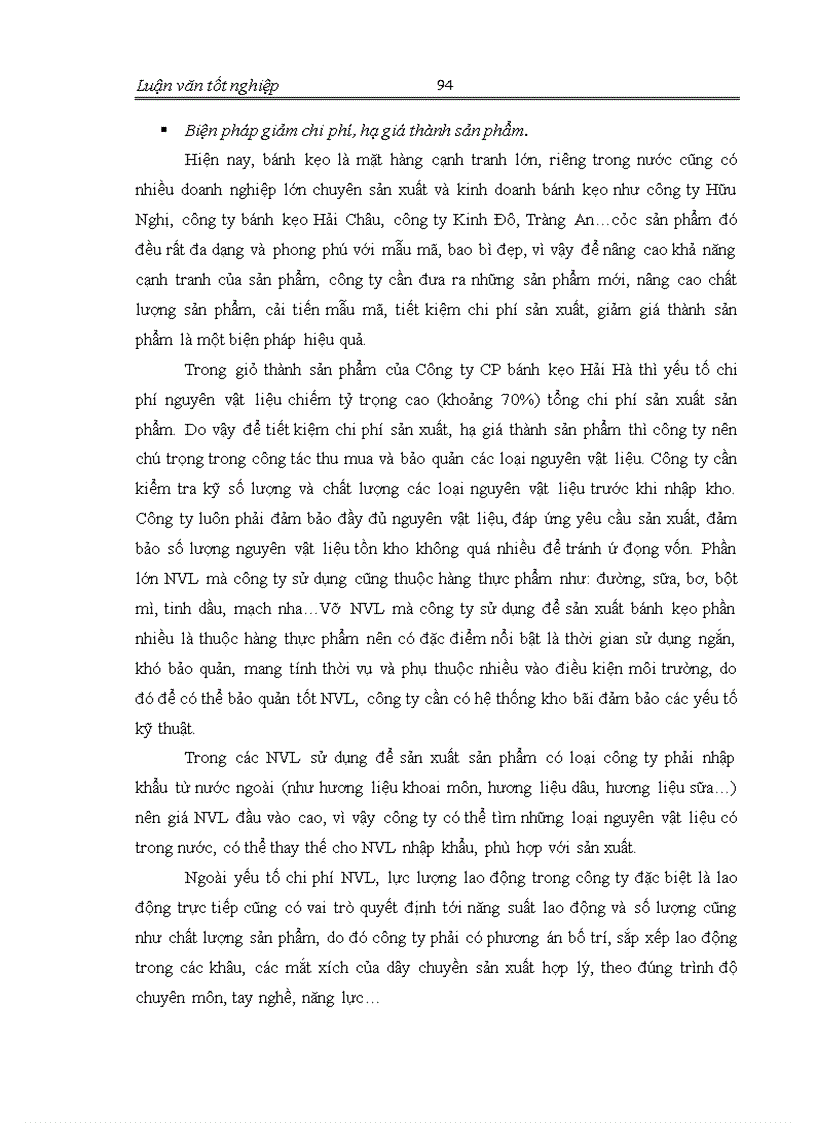 image for page Hoàn thiện công tác kế toán tập hợp chi phí sản xuất và giá thành sản phẩm tại công ty cổ phẩn bánh kẹo Hải Hà