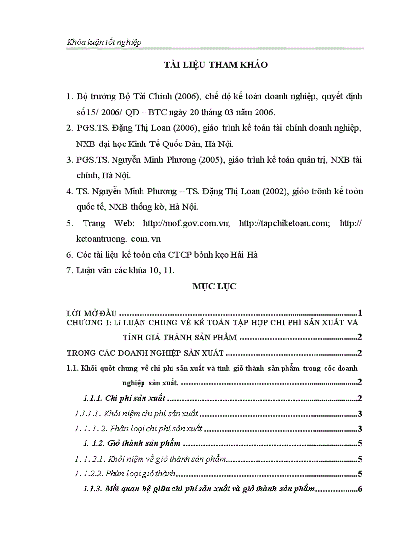 image for page Hoàn thiện công tác kế toán tập hợp chi phí sản xuất và giá thành sản phẩm tại công ty cổ phẩn bánh kẹo Hải Hà