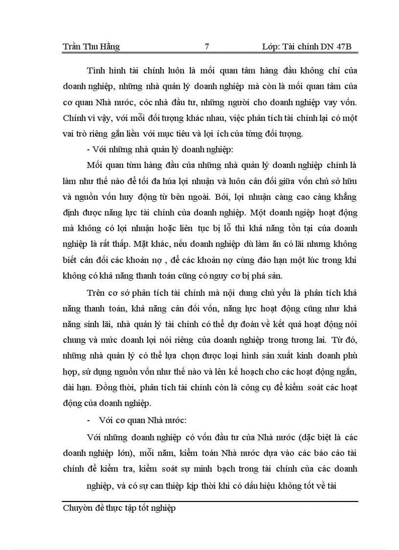 image for page Phân tích thực trạng tài chính của công ty cổ phần viễn thông FPT