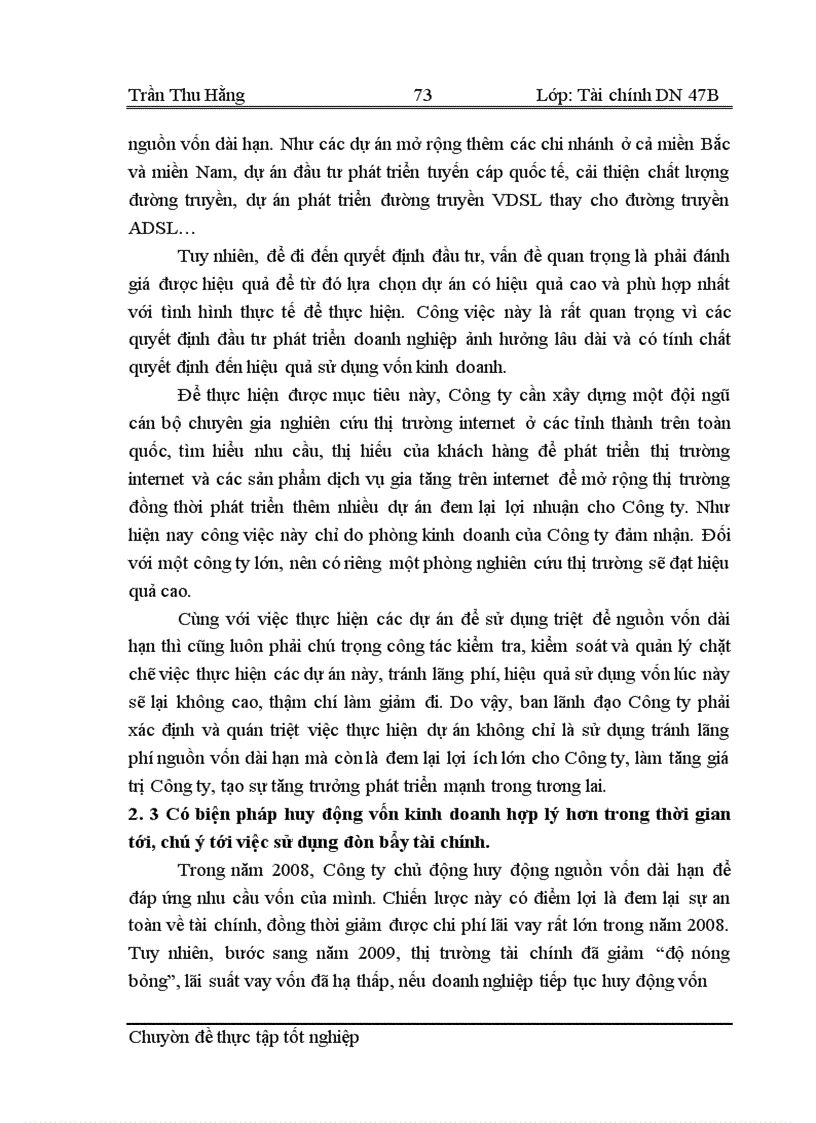 image for page Phân tích thực trạng tài chính của công ty cổ phần viễn thông FPT