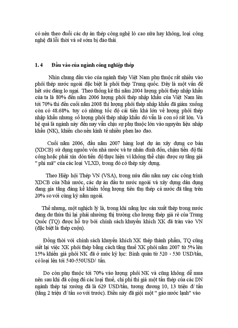 image for page Định hướng và phát triển ngành thép giai doạn 2015 - 2020