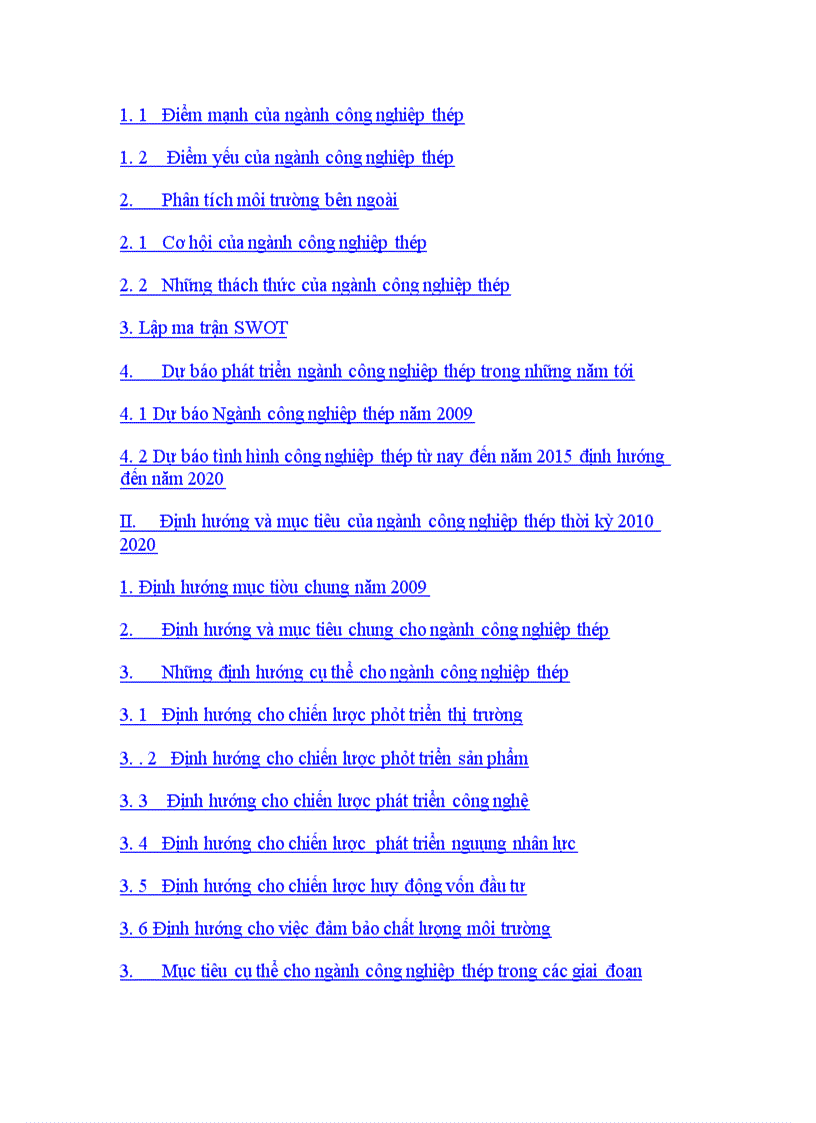 image for page Định hướng và phát triển ngành thép giai doạn 2015 - 2020