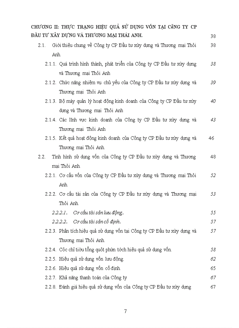 image for page Nâng cao hiệu quả sử dụng vốn tại công ty cổ phần đầu tư xây dựng và thương mại thái anh