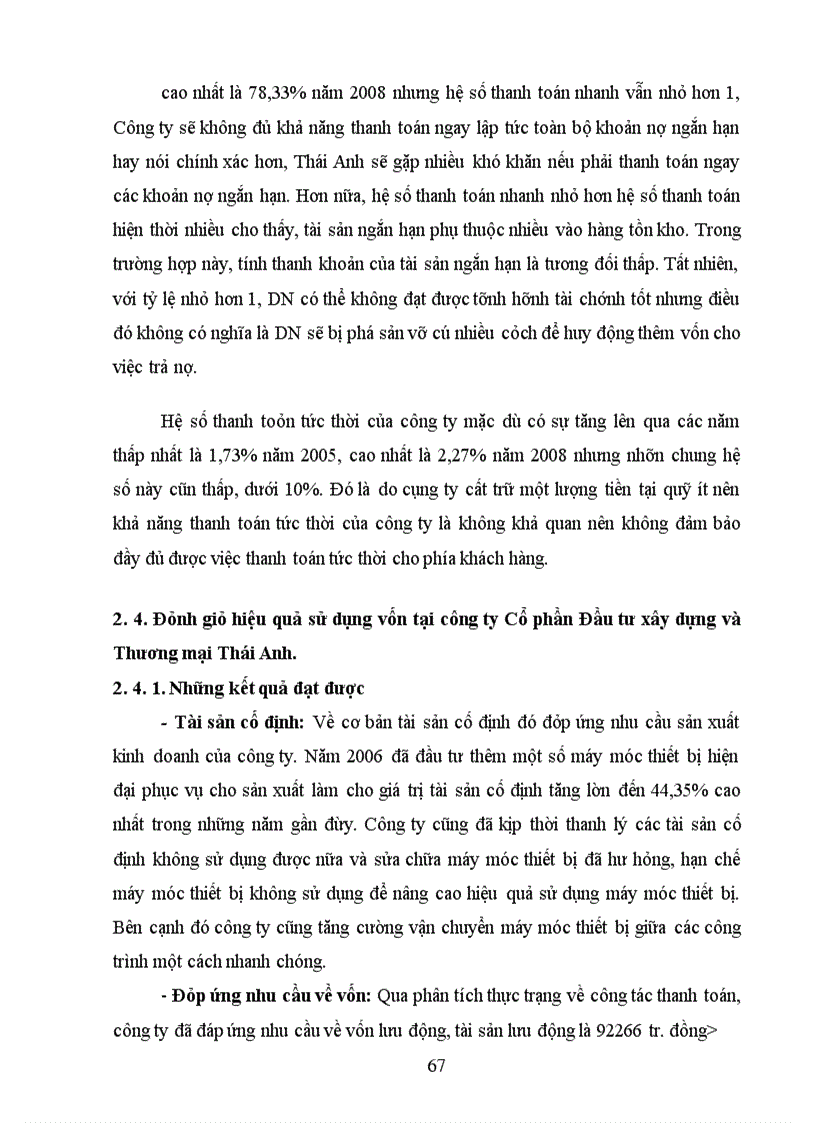 image for page Nâng cao hiệu quả sử dụng vốn tại công ty cổ phần đầu tư xây dựng và thương mại thái anh