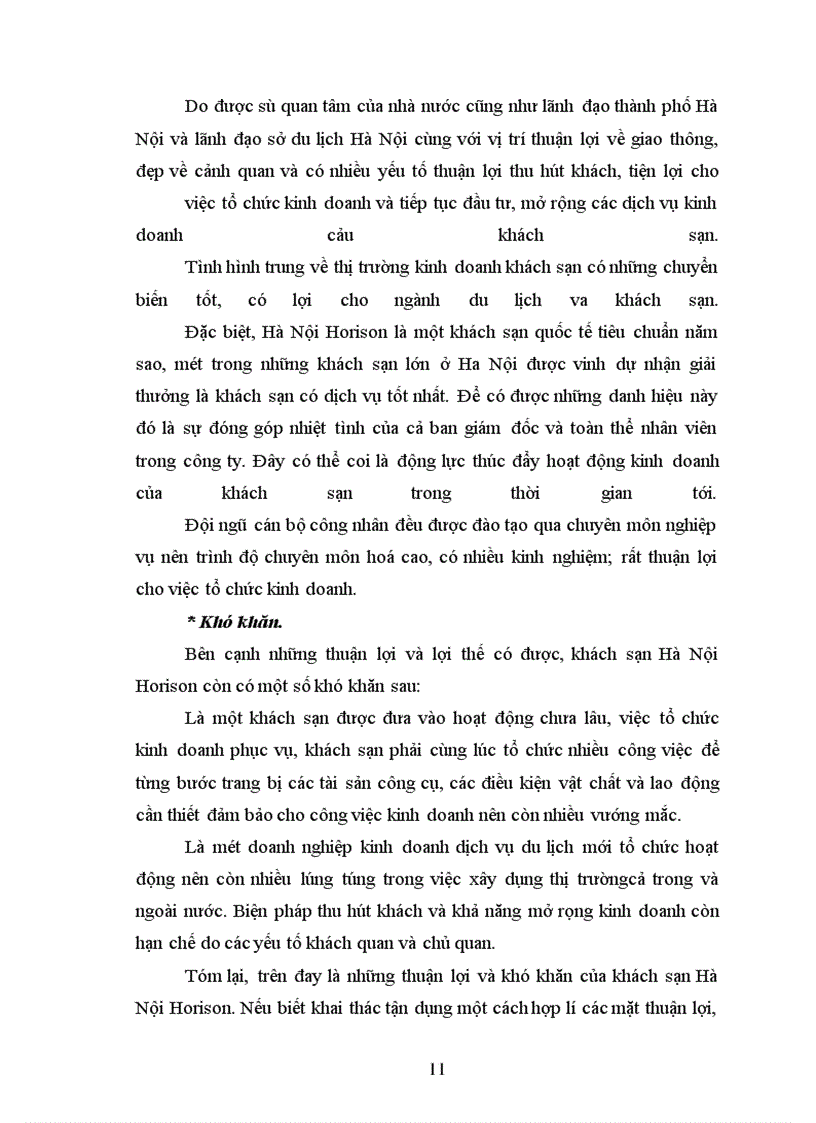 image for page Tình hình kinh doanh của khách sạn Hà Nội Horison