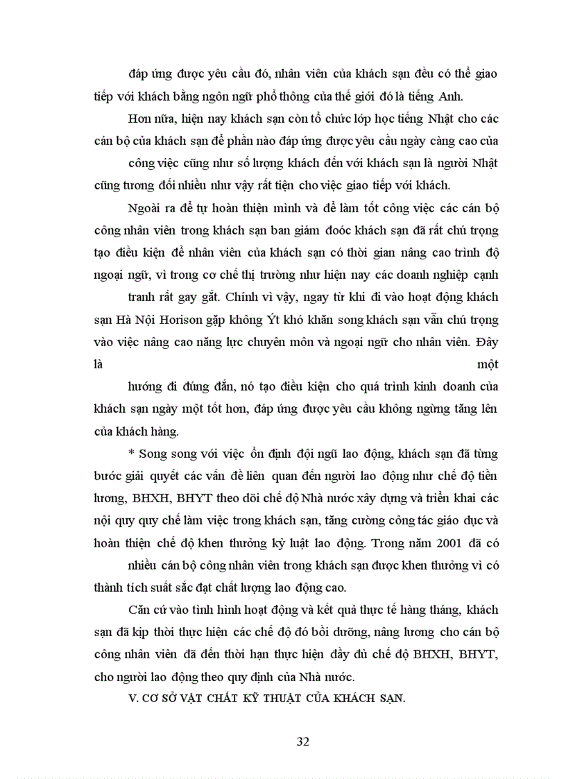 image for page Tình hình kinh doanh của khách sạn Hà Nội Horison