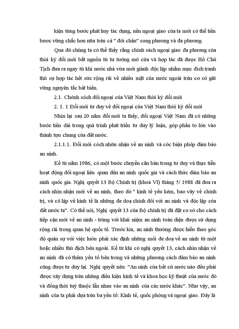 image for page Ngoại giao đa phương của việt nam trong thời kỳ đổi mới