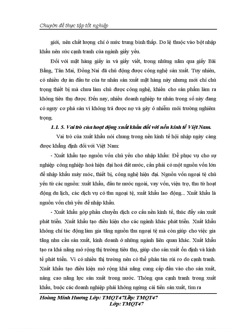 image for page Một số giải pháp nhằm thúc đẩy xuất khẩu sản phẩm giấy, vở của công ty TNHH KLONG