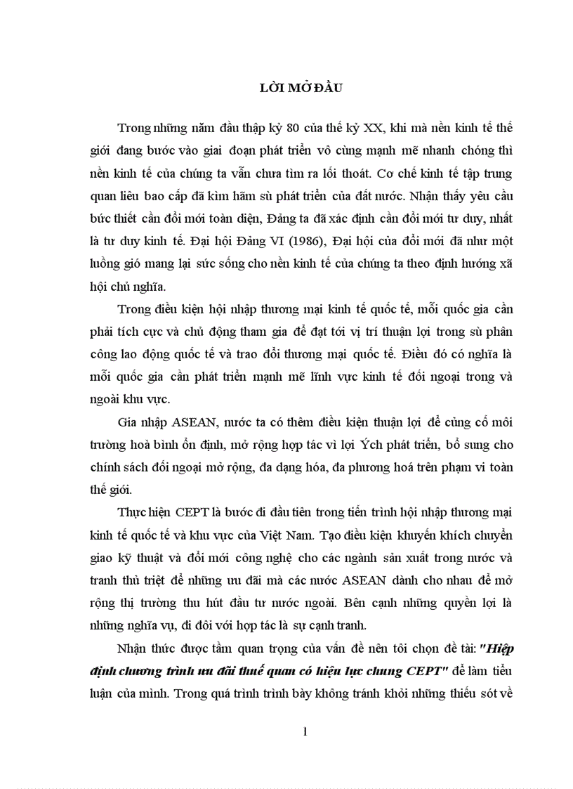 image for page Hiệp định chương trình ưu đãi thuế quan có hiệu lực chung CEPT