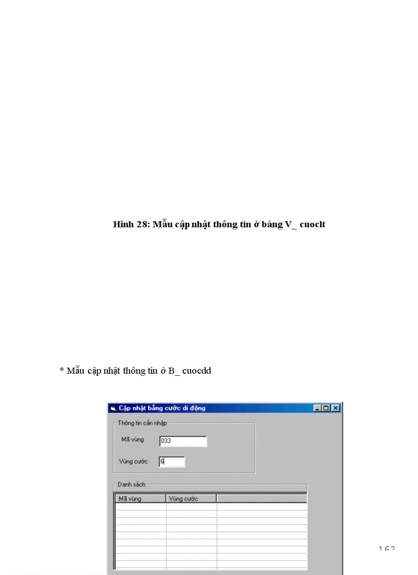 image for page Mô hình thực thể của hệ thống tính cước điện thoại
